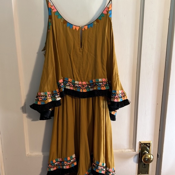 EUC Anthropologie band Pia Pauro Fiesta Romper Size Medium - Picture 4 of 5